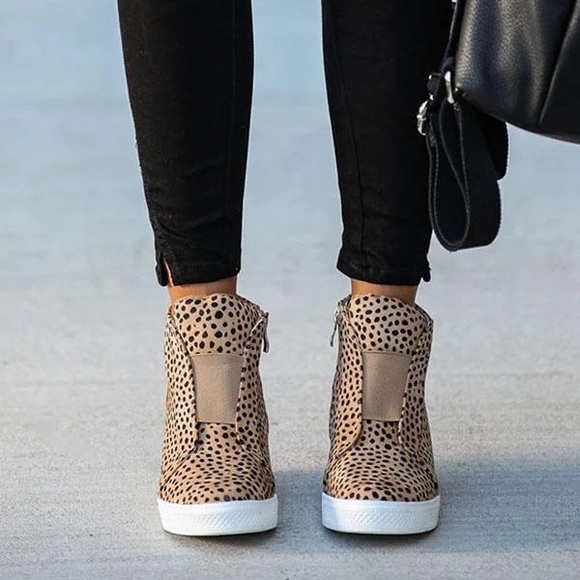 Vici Shoes - VICI — cheetah wedge sneaker!